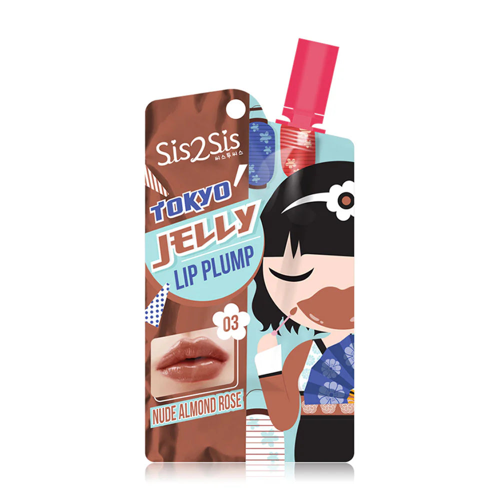 sis2sis Tokyo Jelly Lip Pump 2g #03 Nude Almond Rose