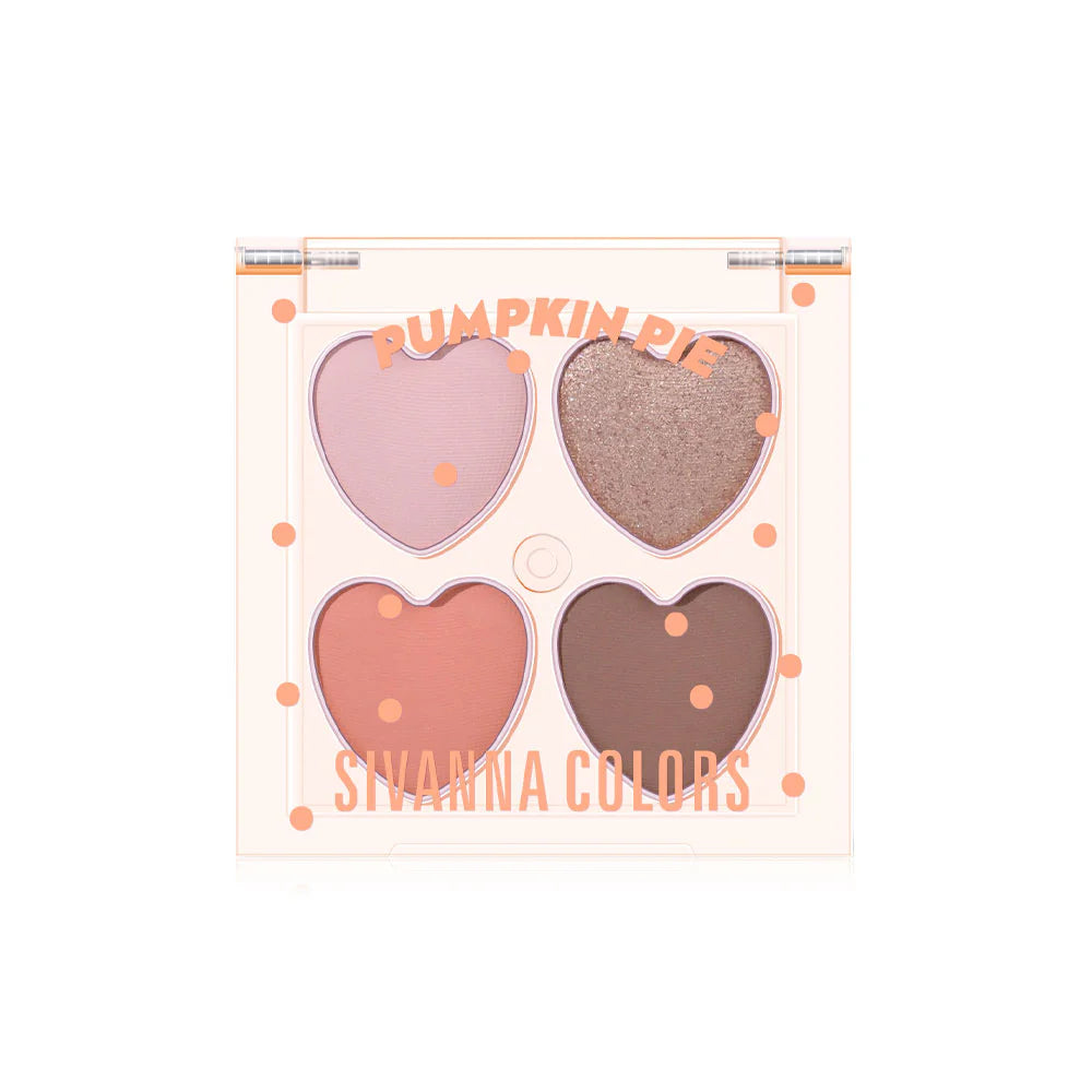 SIVANNA Colors Mini Heart Eyeshadow Palette 3.2g #02 Pumpkin Pie