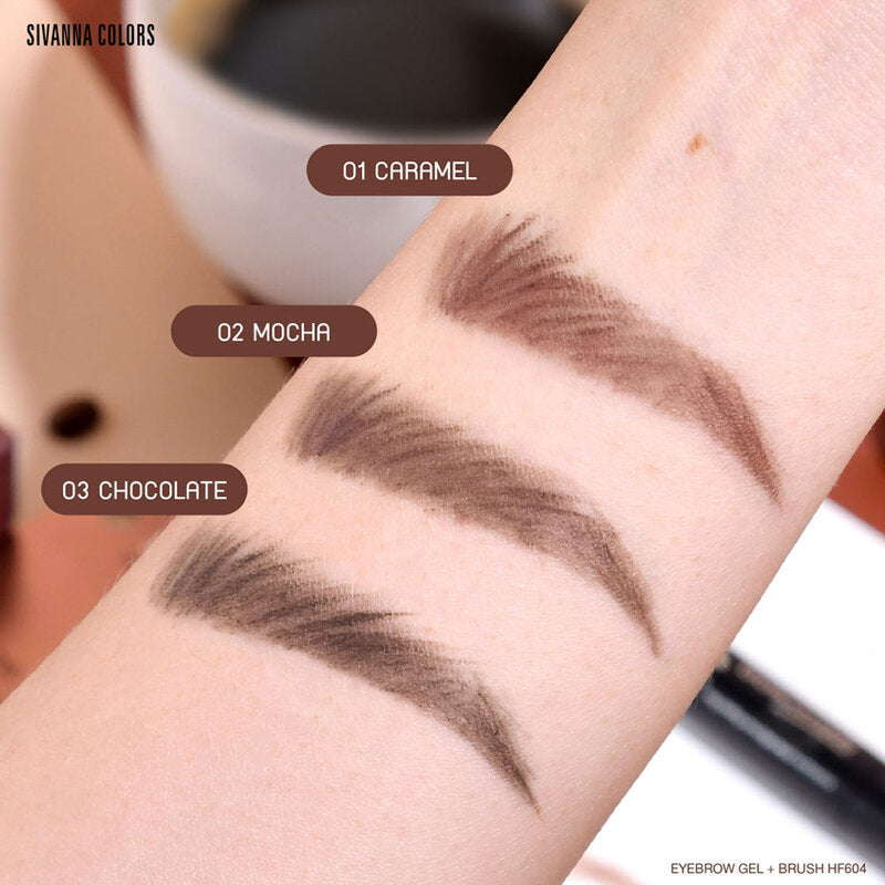 SIVANNA Colors Eyebrow Gel+Brush 1.6g #02