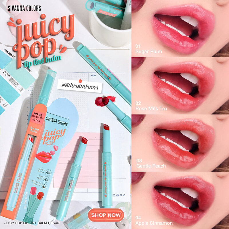 SIVANNA Colors Juicy Pop Lip Tint Balm 2.2g #03