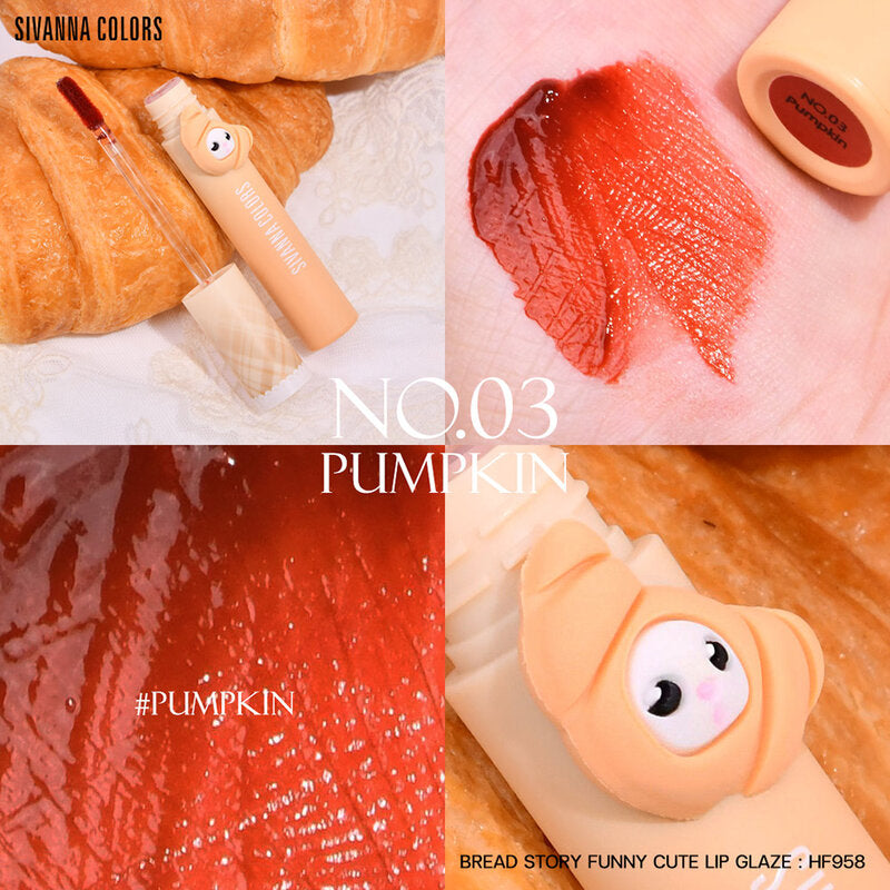 SIVANNA Colors Bread Story Funny Cute Lip Glaze 3g #03 Croissant