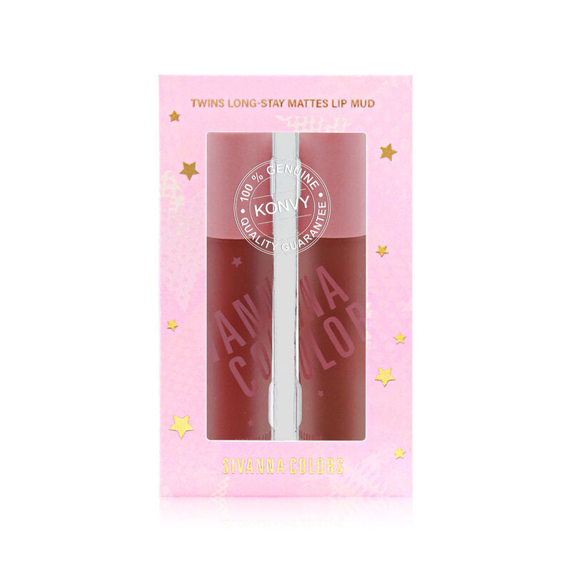 Sivanna Colors Twin Long-Stay Matte Lip Mud 2x3.2g #04