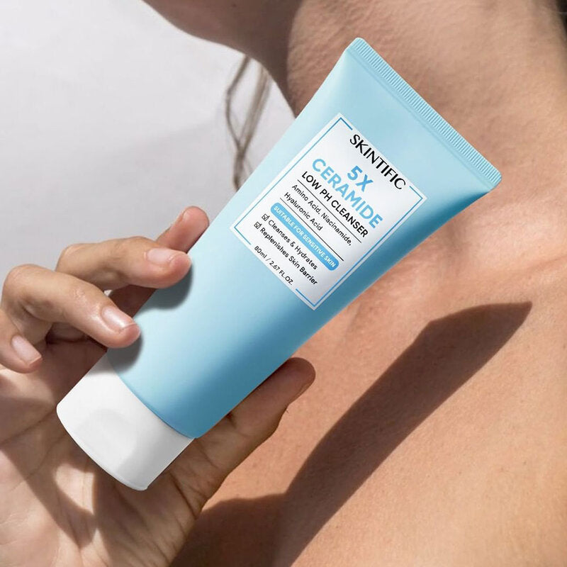 منظف SKINTIFIC 5X Ceramide منخفض الحموضة 80 مل