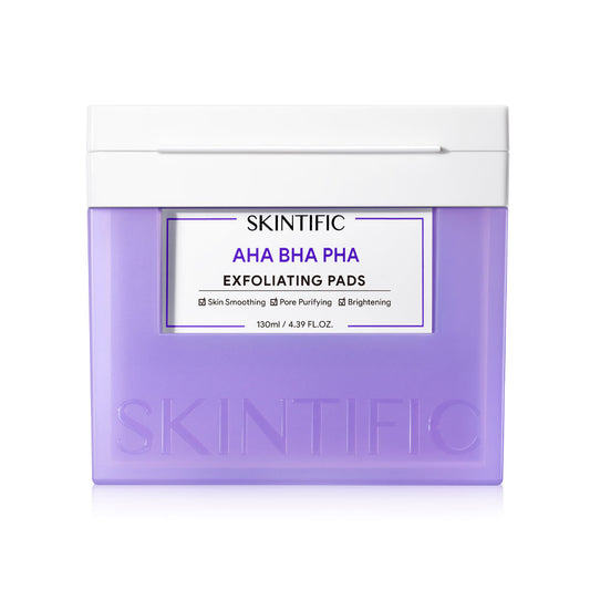 SKINTIFIC Aha Bha Pha Exfoliating Pads 130ml [40 Pads]