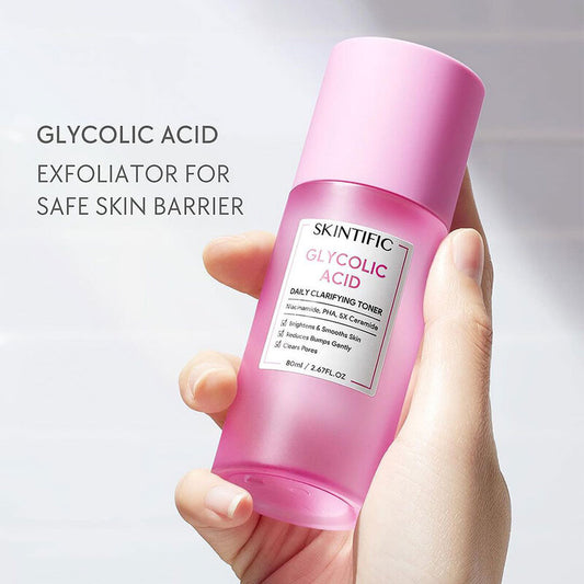 SKINTIFIC Glycolic Acid Daily Clarifying Toner 80ml