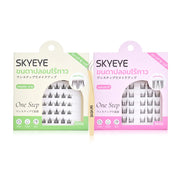 SKYEYE Eyelashes Comic Eye 30pcs #S02 + Natural 36pcs #S03 + Tweezers 1pc