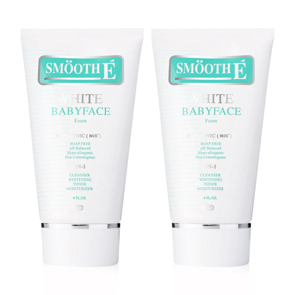 Smooth E White Babyface Foam 120g x 2pcs