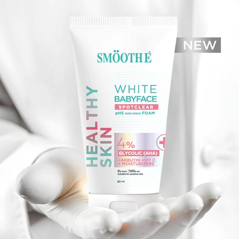 Smooth E White Babyface Spotclear pH5 NON-IONIC Foam 140ml