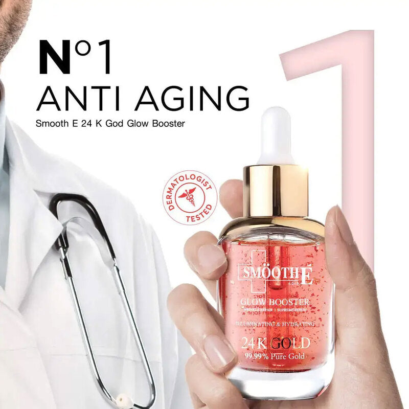 Smooth E Gold 24k Glow Booster Anti-Aging Supreme Serum 30ml