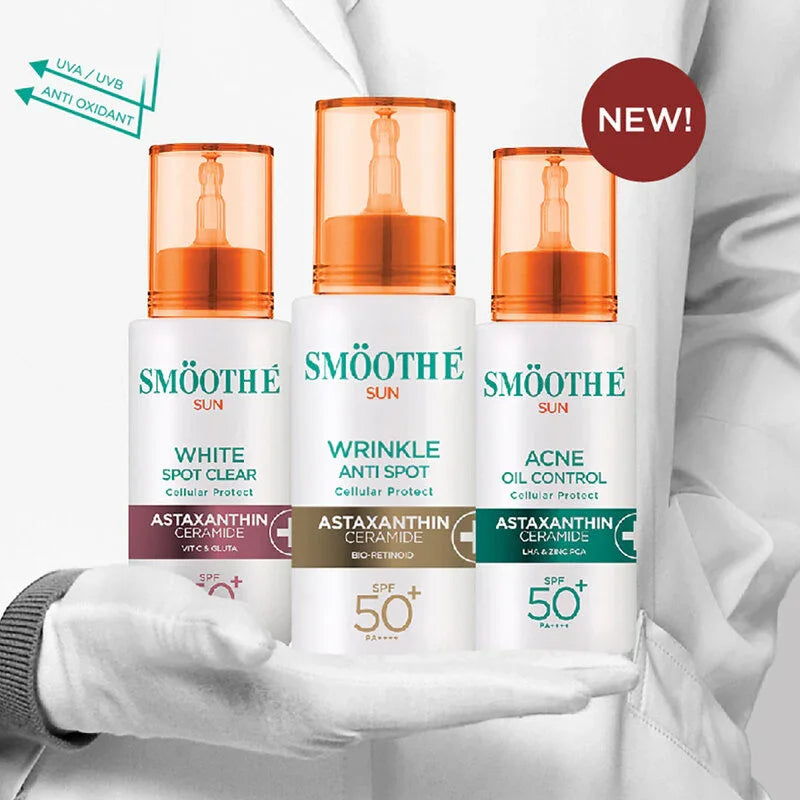 Smooth E Sunscreen - Oil Control with Astaxanthin & Ceramide SPF 50+ - Beauty Buddy
