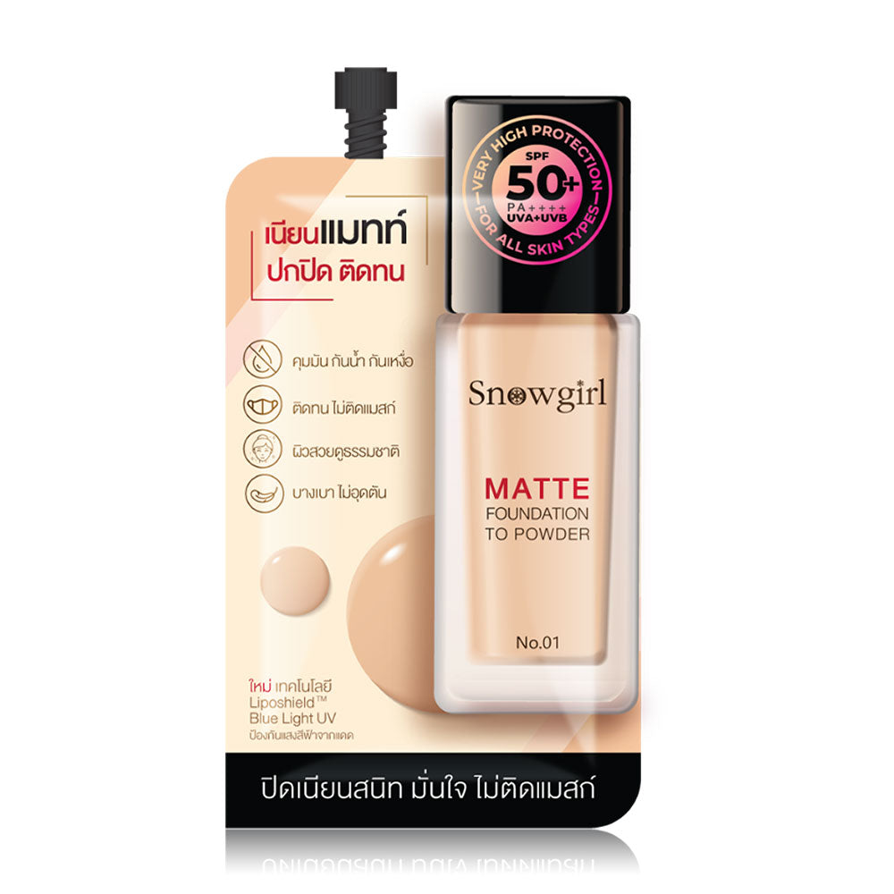 Snowgirl Matte Foundation to Powder 5g Light