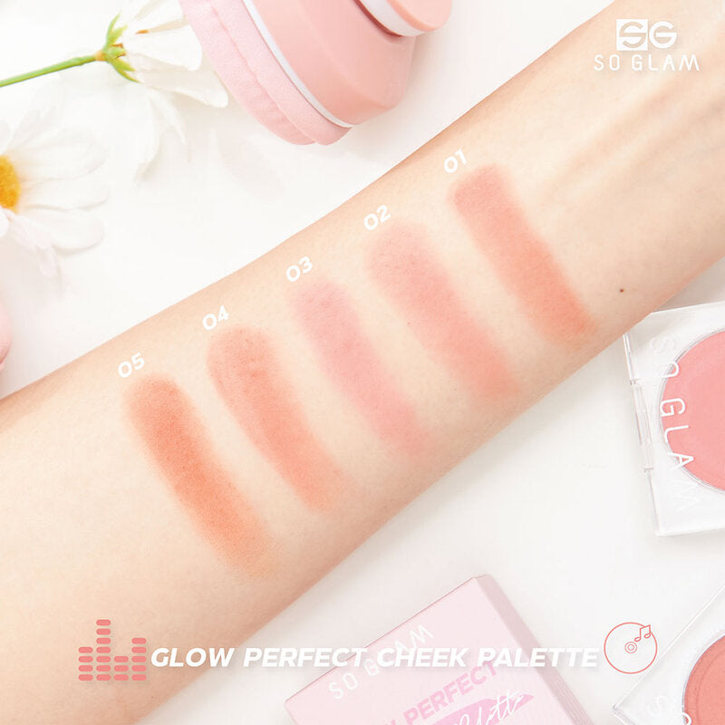 Glam Glow Perfect Cheek Palette 5g #05 One In A Melon Mochi