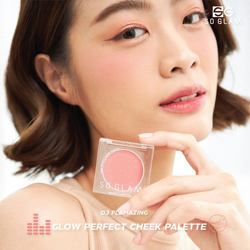 So Glam Glow Perfect Cheek Palette 5g #03 Flamazing Blush