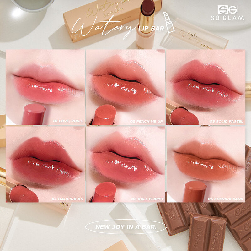 So Glam Watery Lip Bar 3g #01 Love Rosie