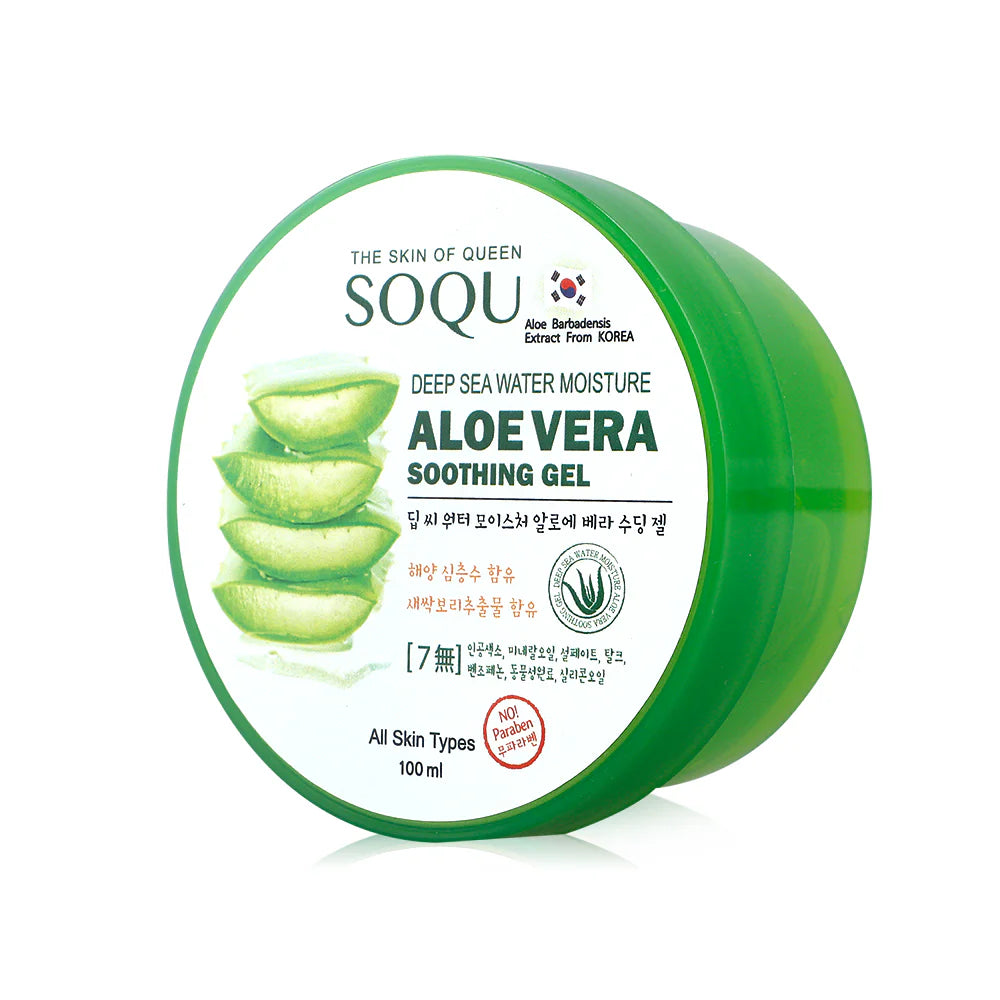 SOQU Deep Sea Water Moisture Aloe Vera Soothing Gel 100ml