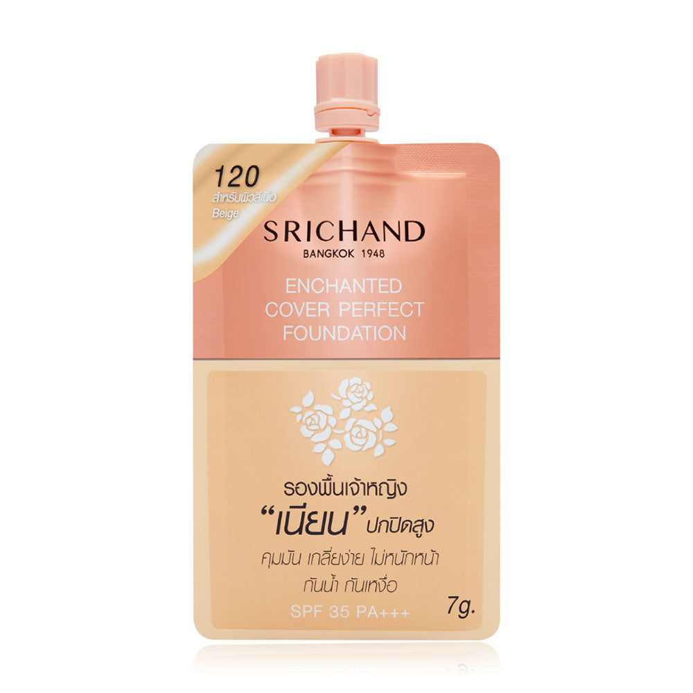 Srichand Foundation - Enchanted Cover #120 Beige, Waterproof - Beauty Buddy