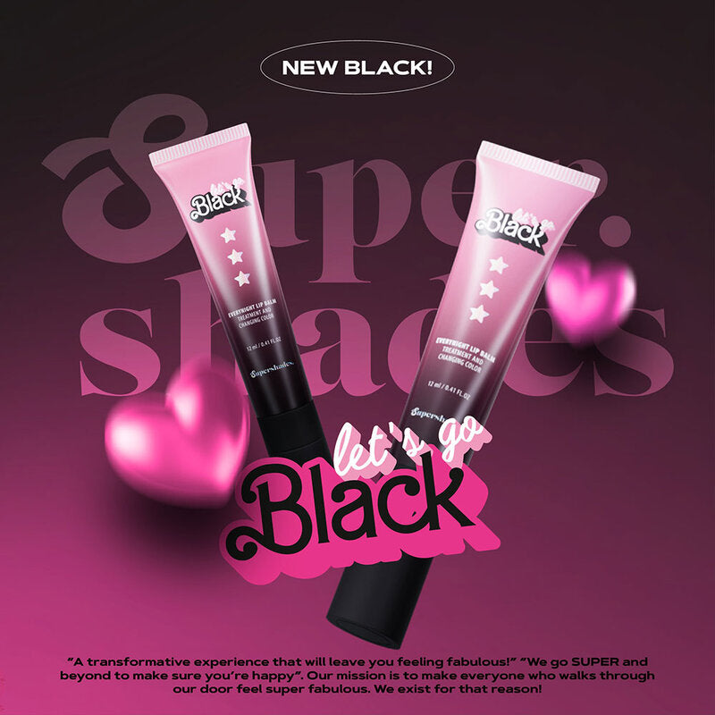SuperShades Let's Go Black Everynight Lip Balm 12ml