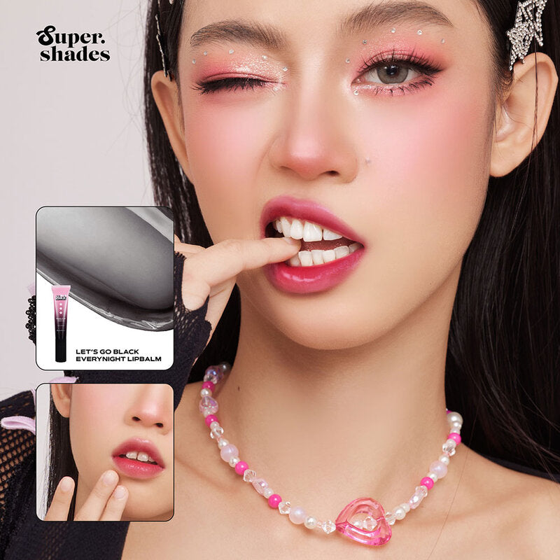 SuperShades Let's Go Black Everynight Lip Balm 12ml