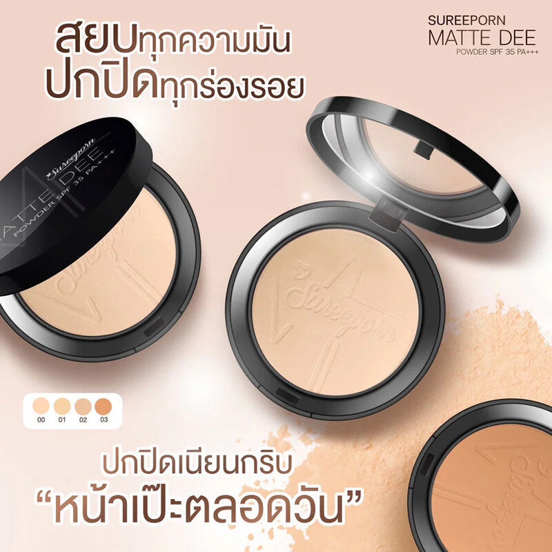 Sureeporn Matte Dee Powder SPF35 PA+++ 10g #01 Aura Me