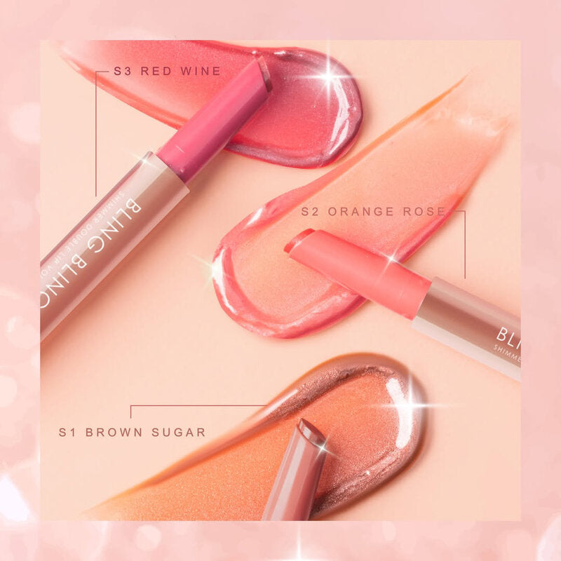 THA Bling Bling Shimmer Double Lip Volume 2g #S1 Brown Sugar