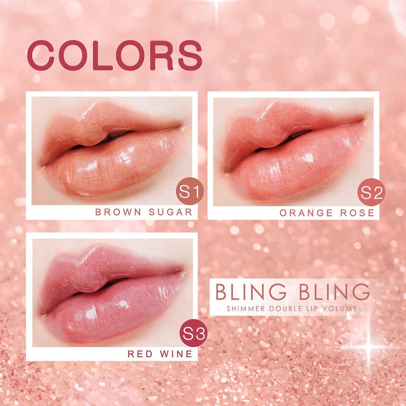 THA Bling Bling Shimmer Double Lip Volume 2g #S1 Brown Sugar