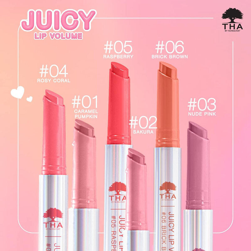 THA BY NONGCHAT Juicy Lip Volume 2g #03 Nude Pink