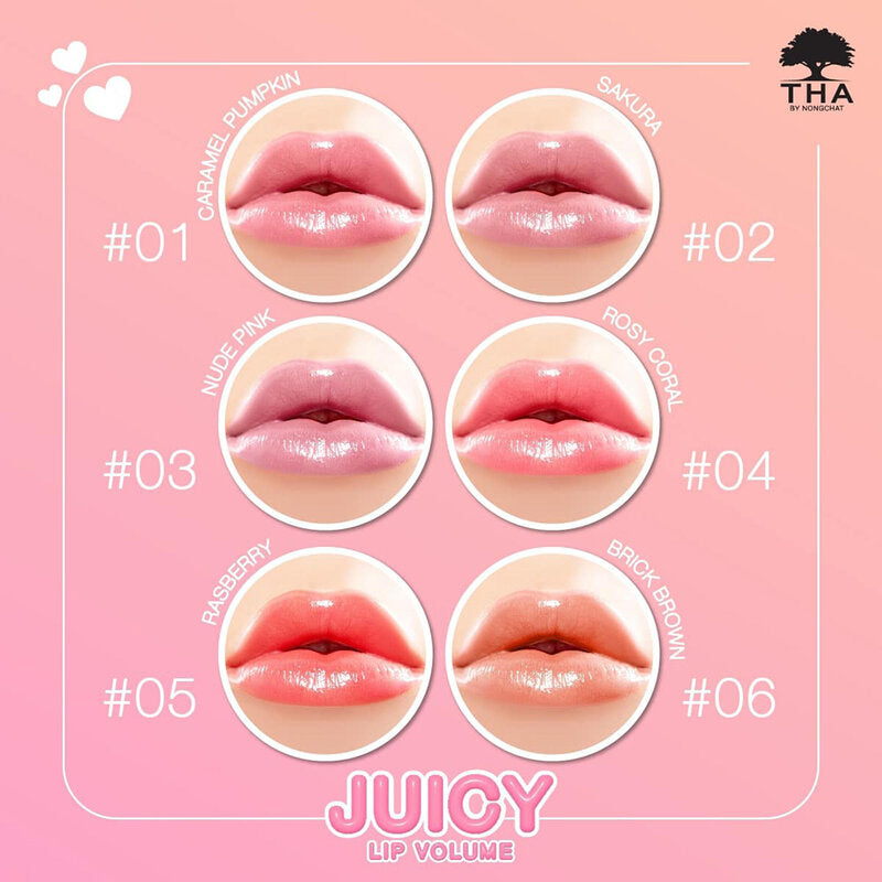 THA BY NONGCHAT Juicy Lip Volume 2g #05 Raspberry