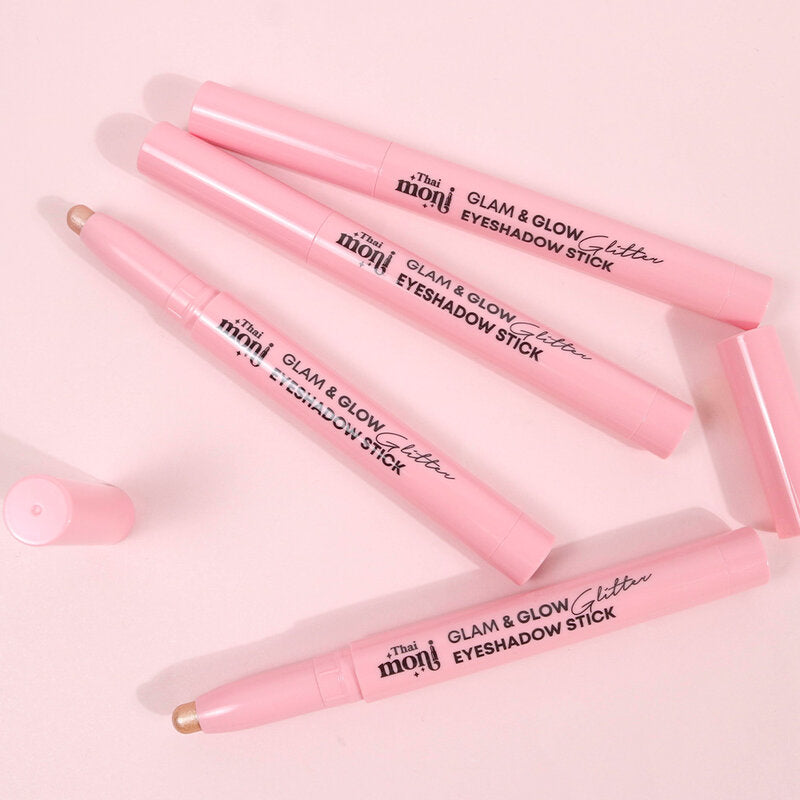 Thai Moni Glam & Glow Glitter Eyeshadow Stick 1g #02 Rose Gold