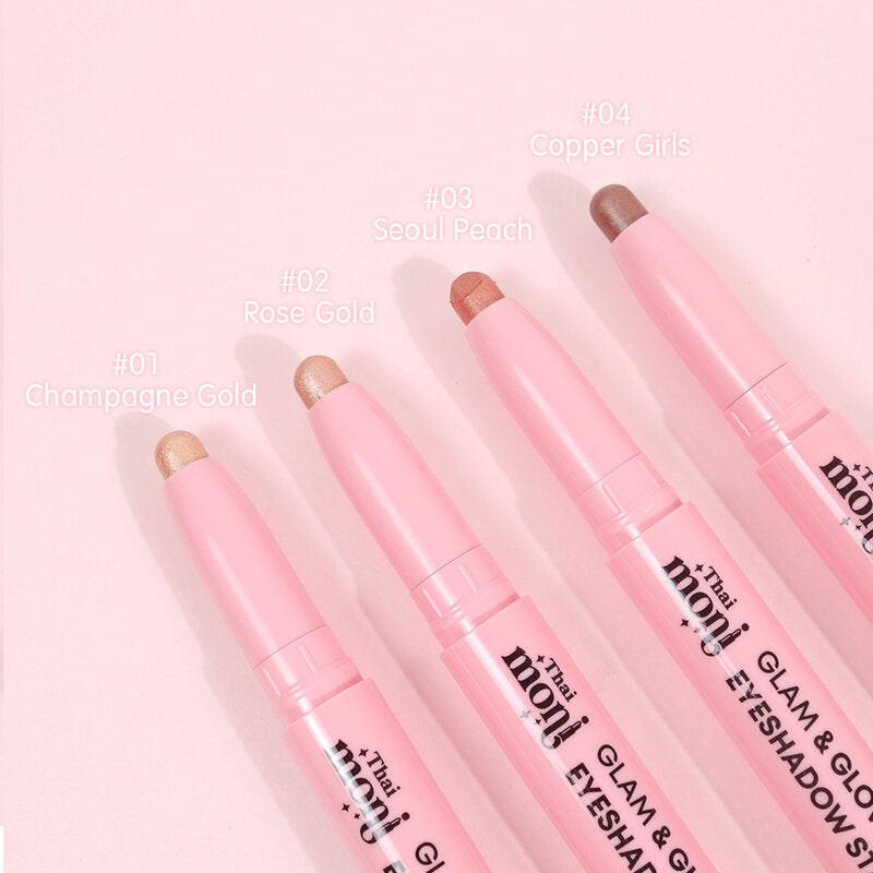 Thai Moni Glam & Glow Glitter Eyeshadow Stick 1g #02 Rose Gold