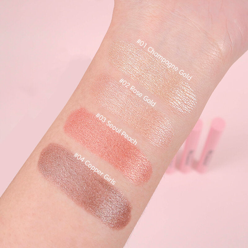 Thai Moni Glam & Glow Glitter Eyeshadow Stick 1g #02 Rose Gold