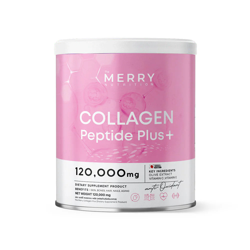 The Merry Collagen Plus 120ml Collagen Peptide Dietary Supplement with Olive Extract