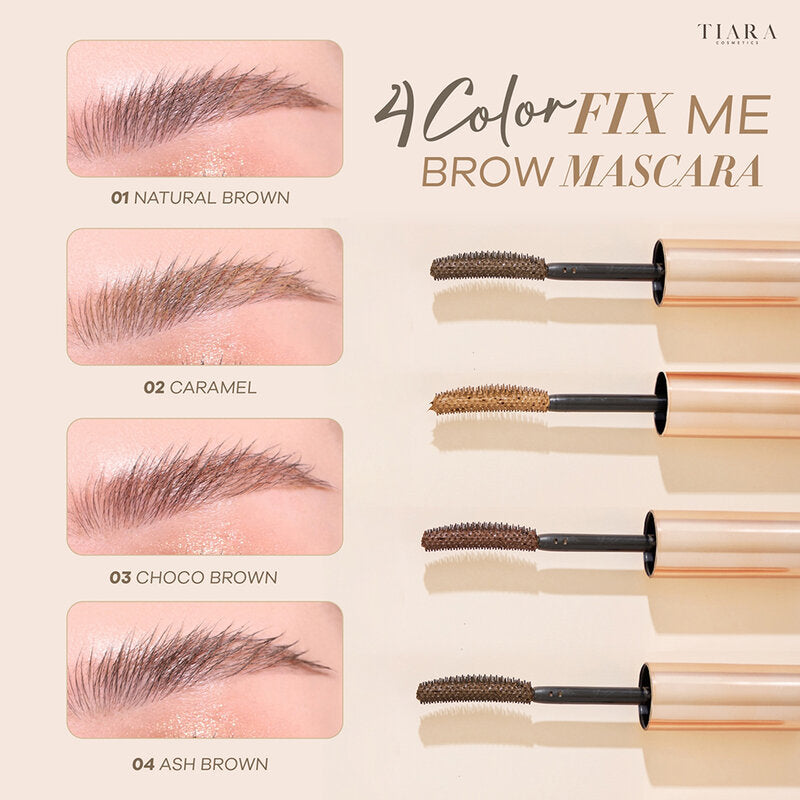 TIARA BEAUTY FixMe Brow Mascara 5g #01 Natural Brown