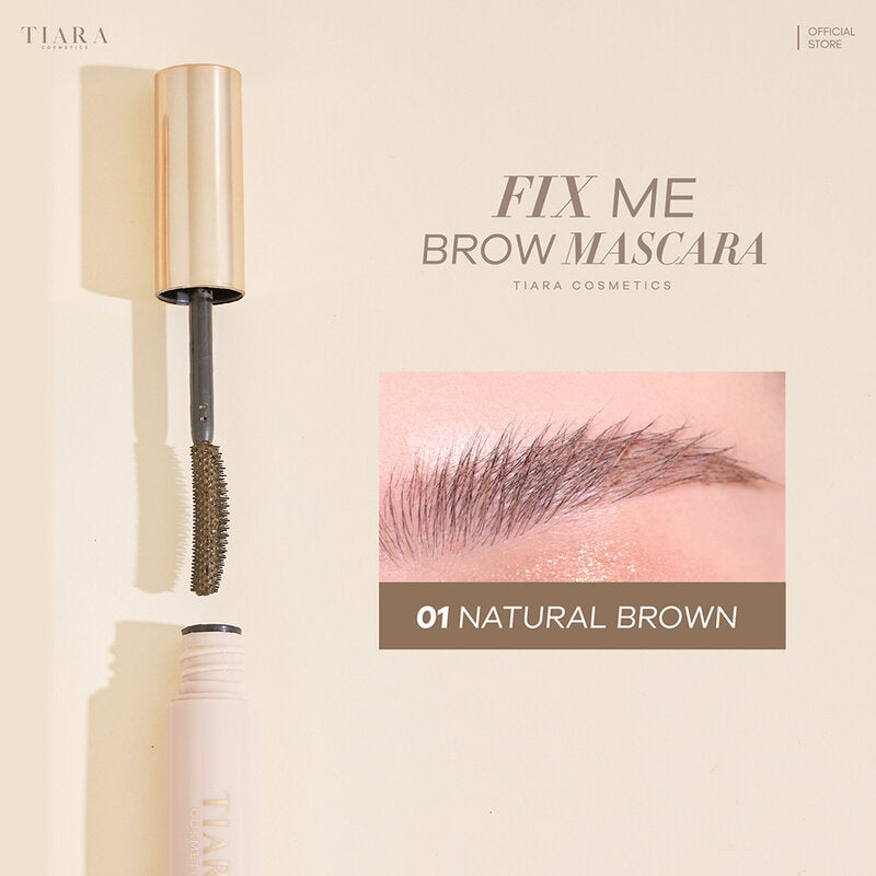 TIARA BEAUTY FixMe Brow Mascara 5g #01 Natural Brown