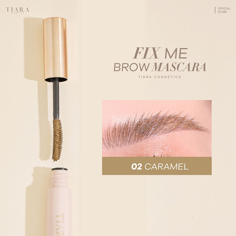 TIARA BEAUTY FixMe Brow Mascara 5g #02 Caramel