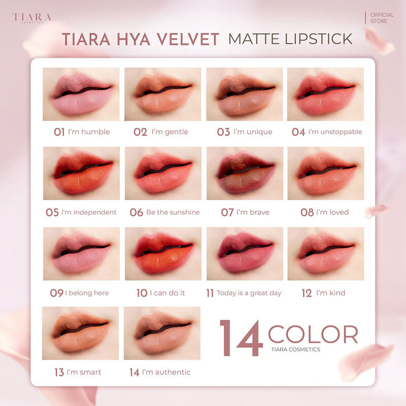 TIARA BEAUTY Hya Velvet Matte Lipstick 3g #11
