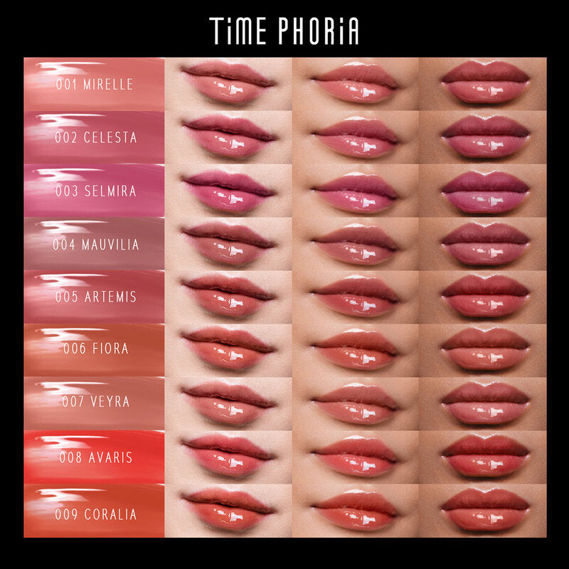 Time Phoria Lunara Frost 3D Lip Gloss 4ml #006 Fiora