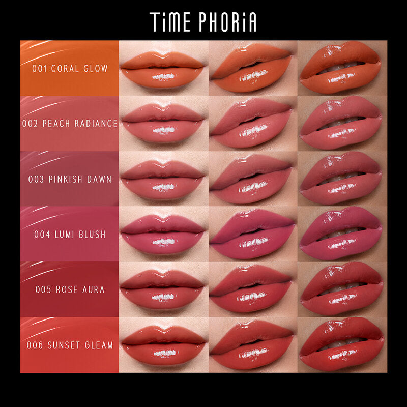 Time Phoria Spectra Ultra Stay-Shine Transfer Proof Lip Vinyl 5ml #005 Rose Aura
