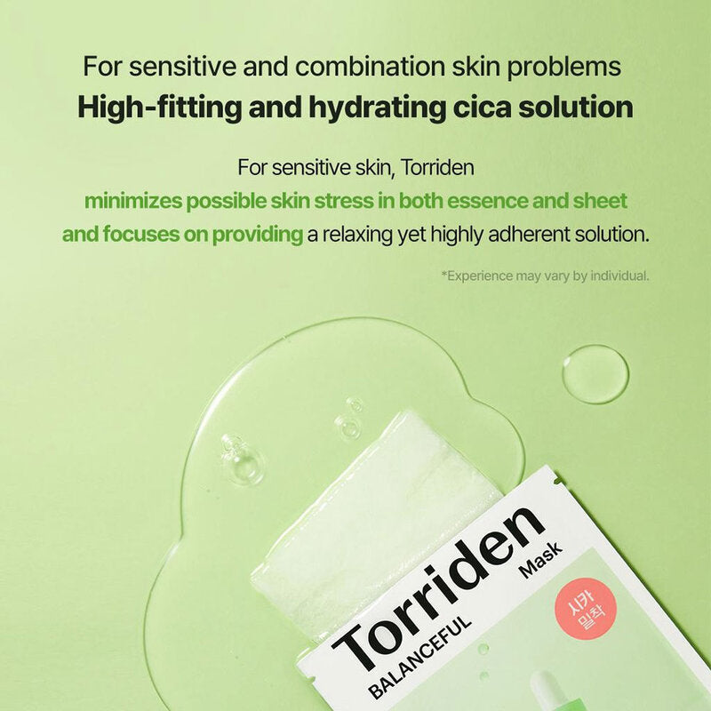 Torriden Balanceful Cica Mask Sheet 25ml x 10 Sheets #5DCica