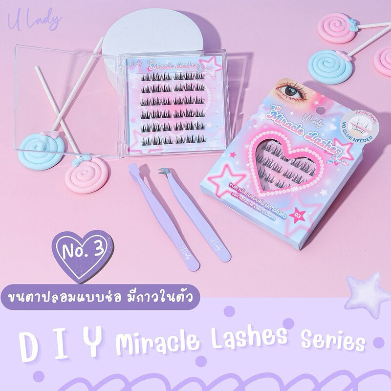 U Lady DIY Miracle Lashes 36pcs Cluster Type #03