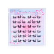U Lady Miracle Lashes 36pcs #10 False Eyelashes, Cluster Type, Self-Adhesive