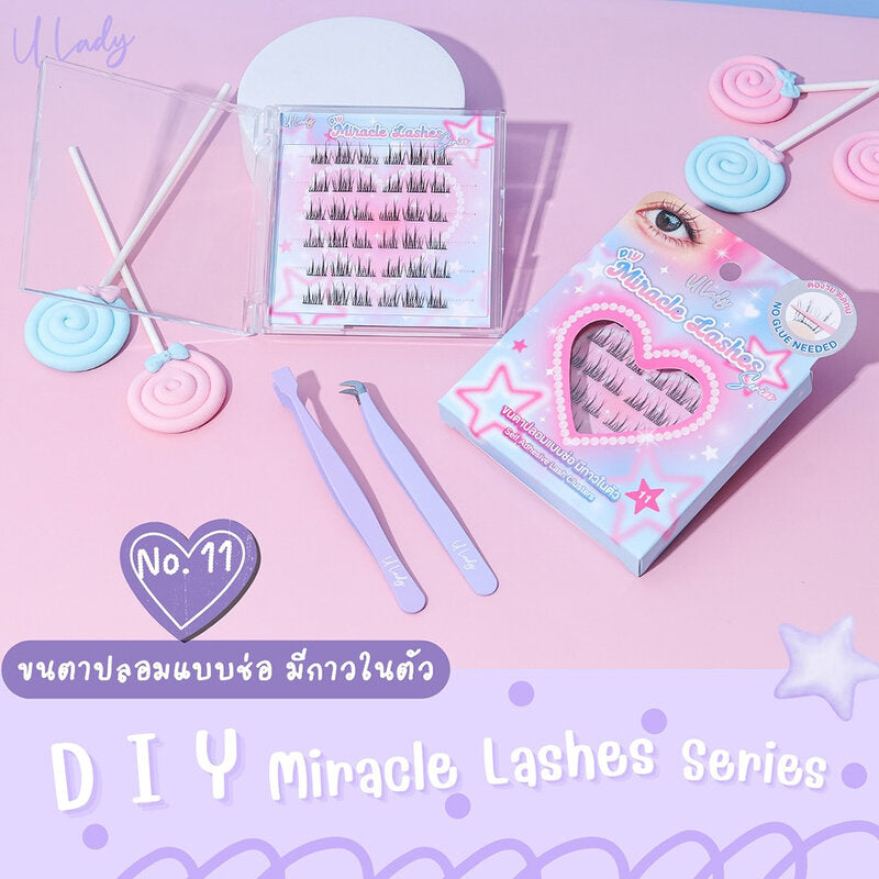 U Lady Miracle Lashes 36pcs Cluster Type #11 False Eyelashes