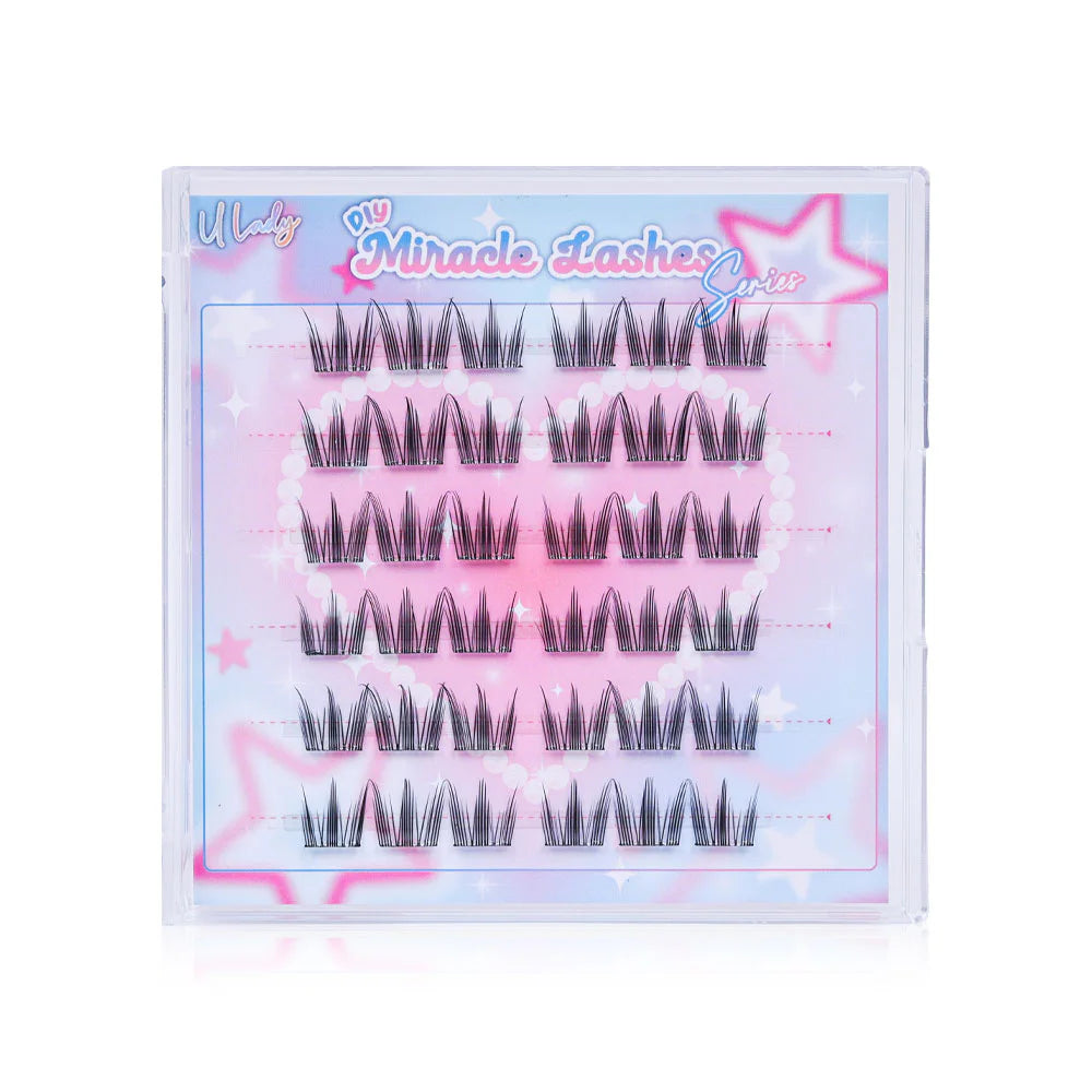 U Lady Miracle Lashes 36pcs Cluster Type Self-Adhesive #02