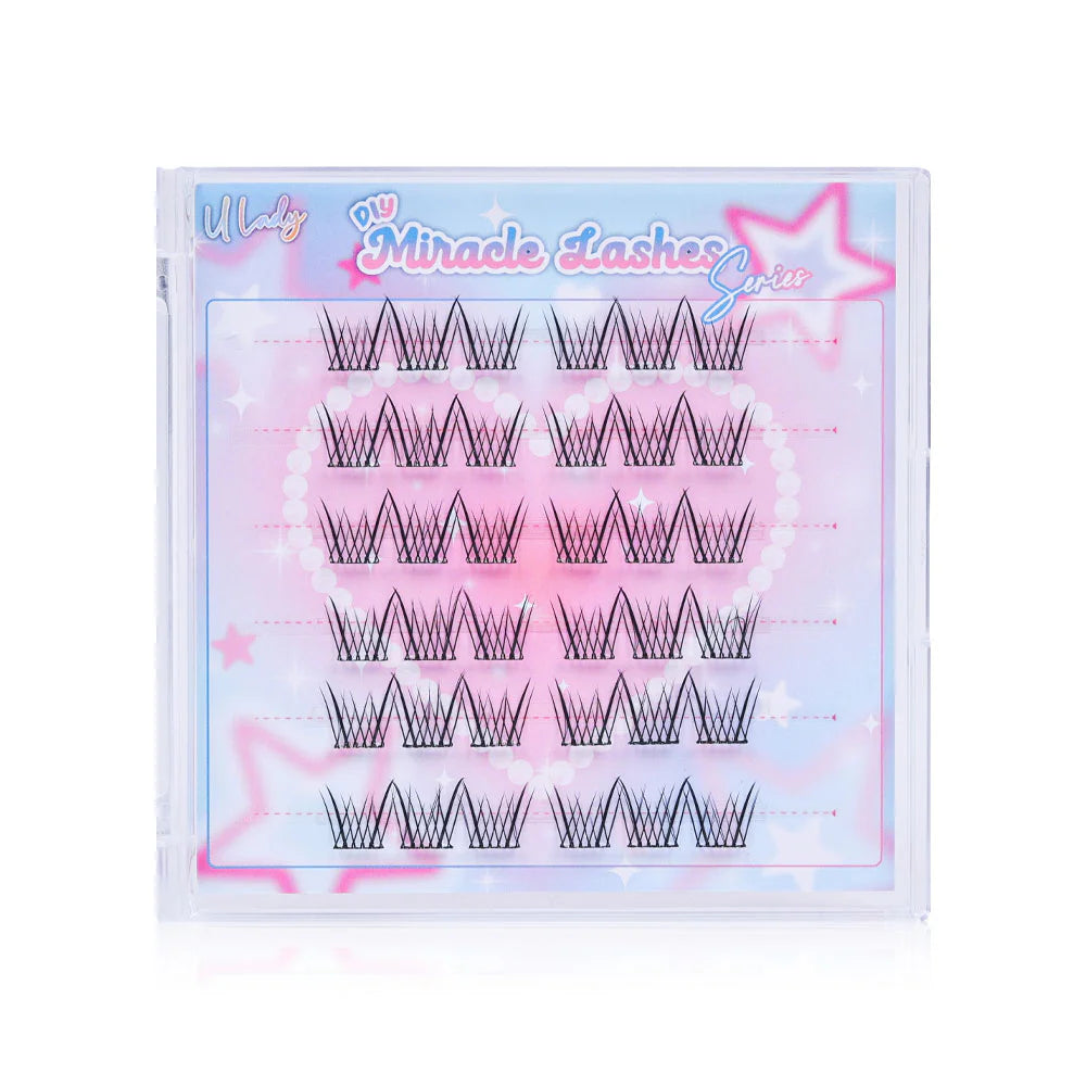 U Lady Miracle Lashes 36pcs Cluster Type Self-Adhesive #04