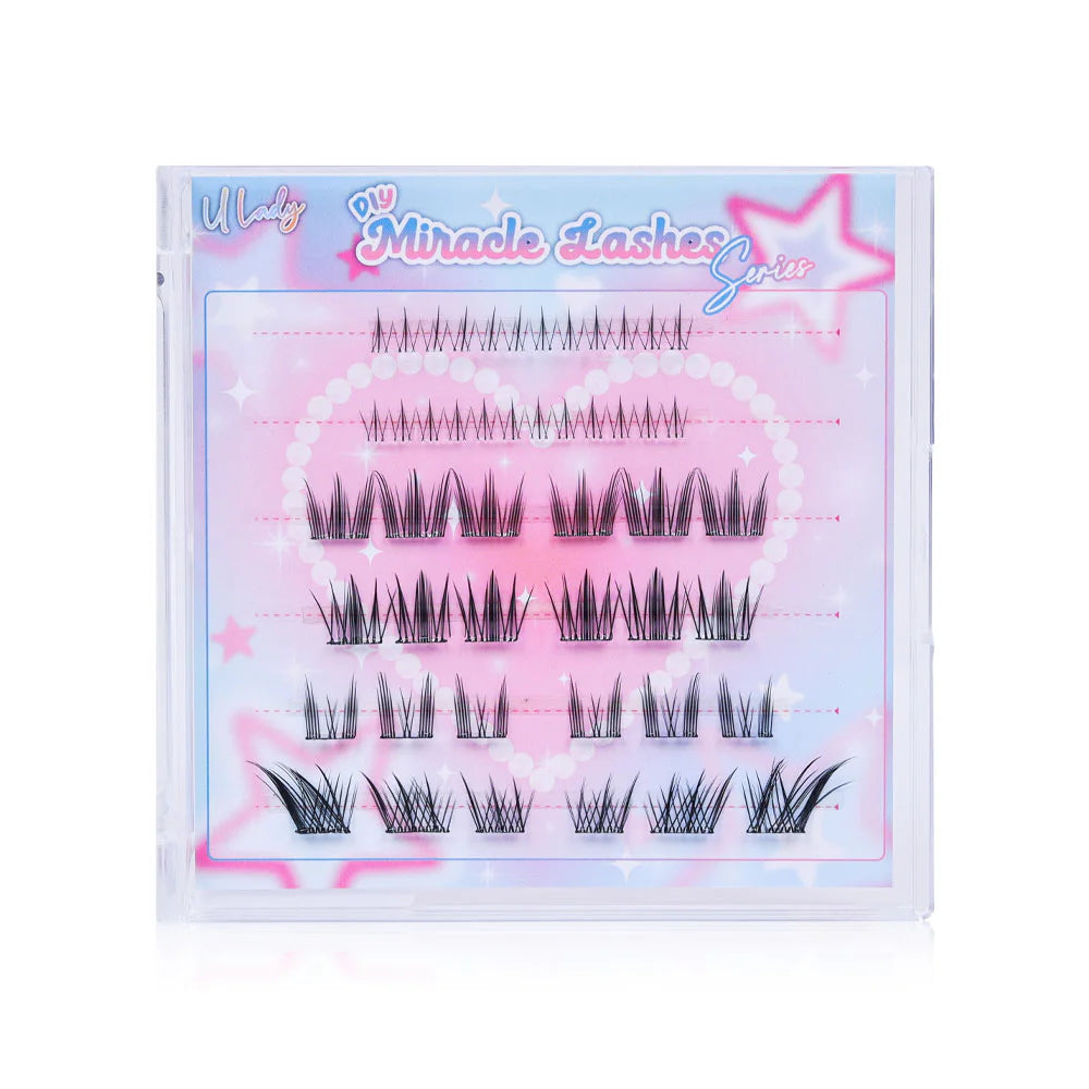 U Lady Miracle Lashes 36pcs Cluster Type Self-Adhesive #15