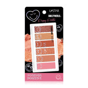 U-Star Eyeshadow Palette - 6 Warm Shades with Matte and Glitter Textures - Beauty Buddy