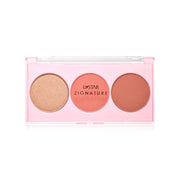 U-Star Blush & Highlight Palette - Dewy Moon 3 Shades - Beauty Buddy