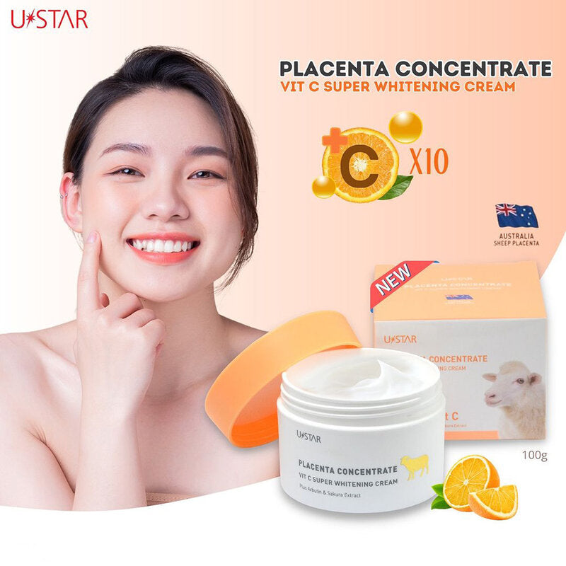 U-Star Facial Cream - Placenta & Vitamin C Super Whitening - Beauty Buddy