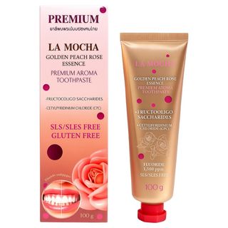 La Mocha Golden Peach Rose Essence Premium Aroma Toothpaste
