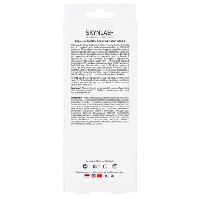 Skynlab Premium Refreshing Mouth Spray Organic Herbs