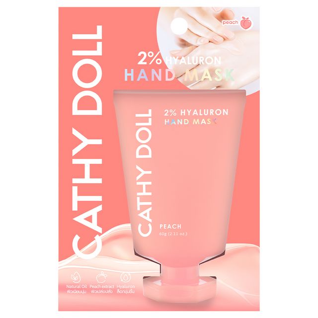 Cathy Doll 2% Hyaluron Hand Mask Peach